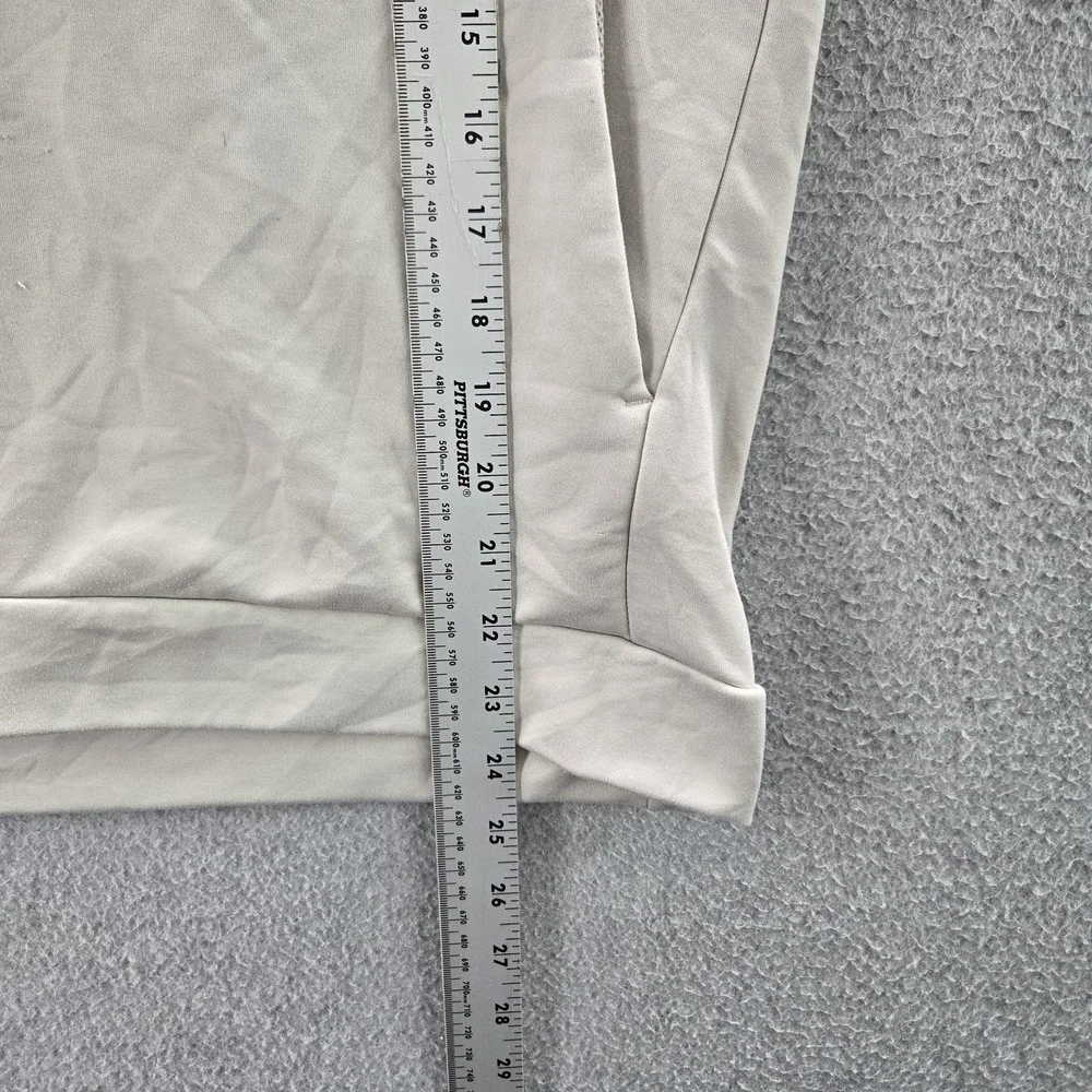 Nike Women Hoodie M Beige Nylon‎ Polyester Fleece Activewear Logo